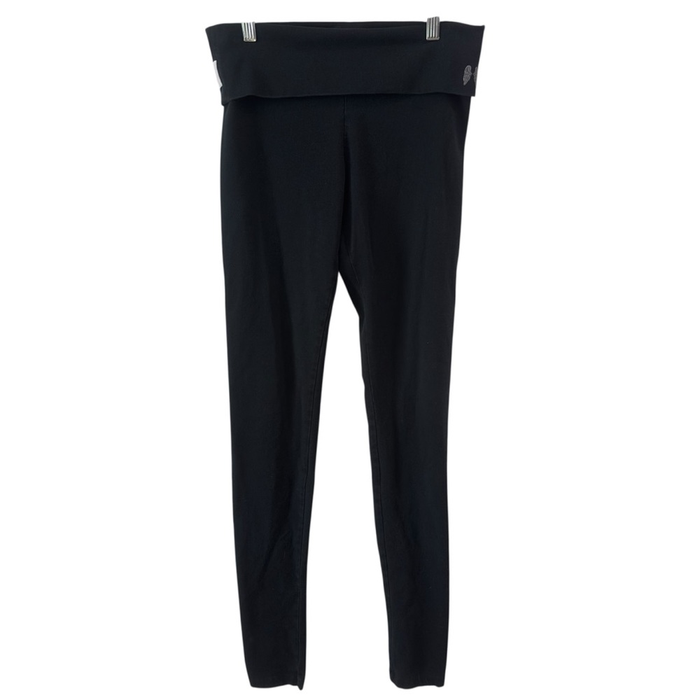 Victoria’s Secret VS Angel Foldover‎ Leggings Black Size S Yoga Y2K Wings